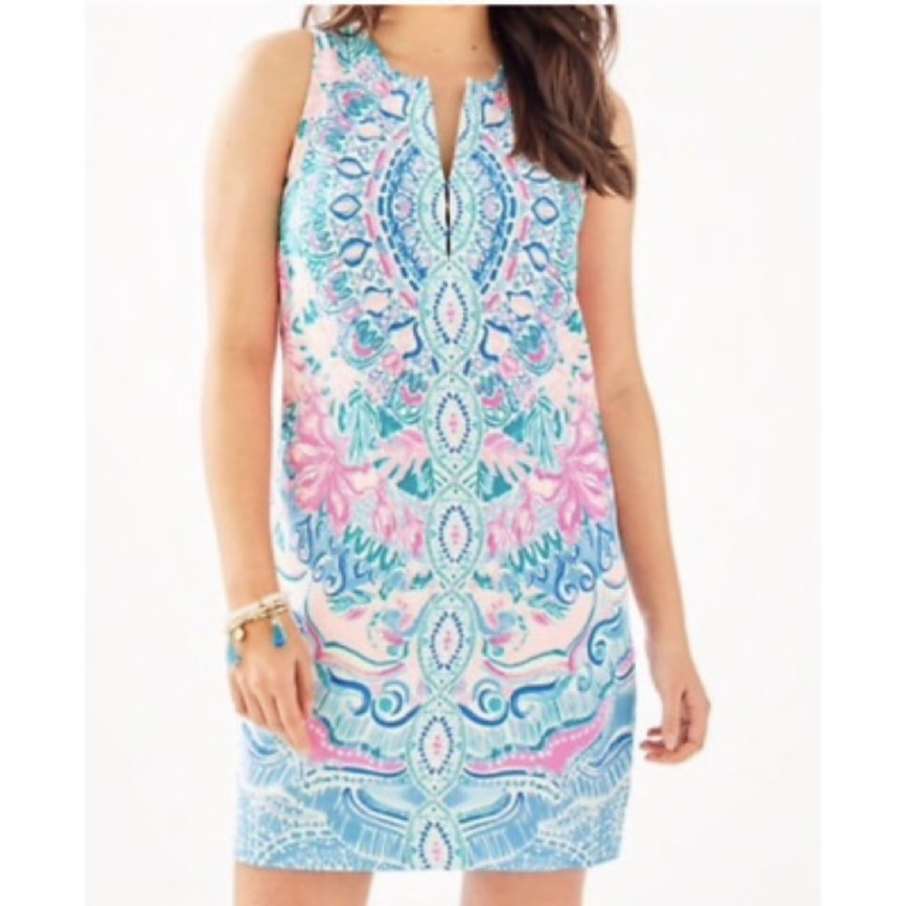 Lilly Pulitzer Kelby Shift Dress Hot Tamale